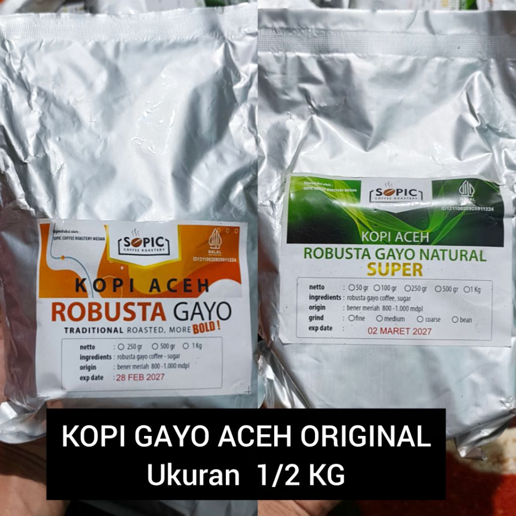 KOPI GAYO ACEH SUPER 1/2 KG ORIGINAL - kopi Gayo Aceh original