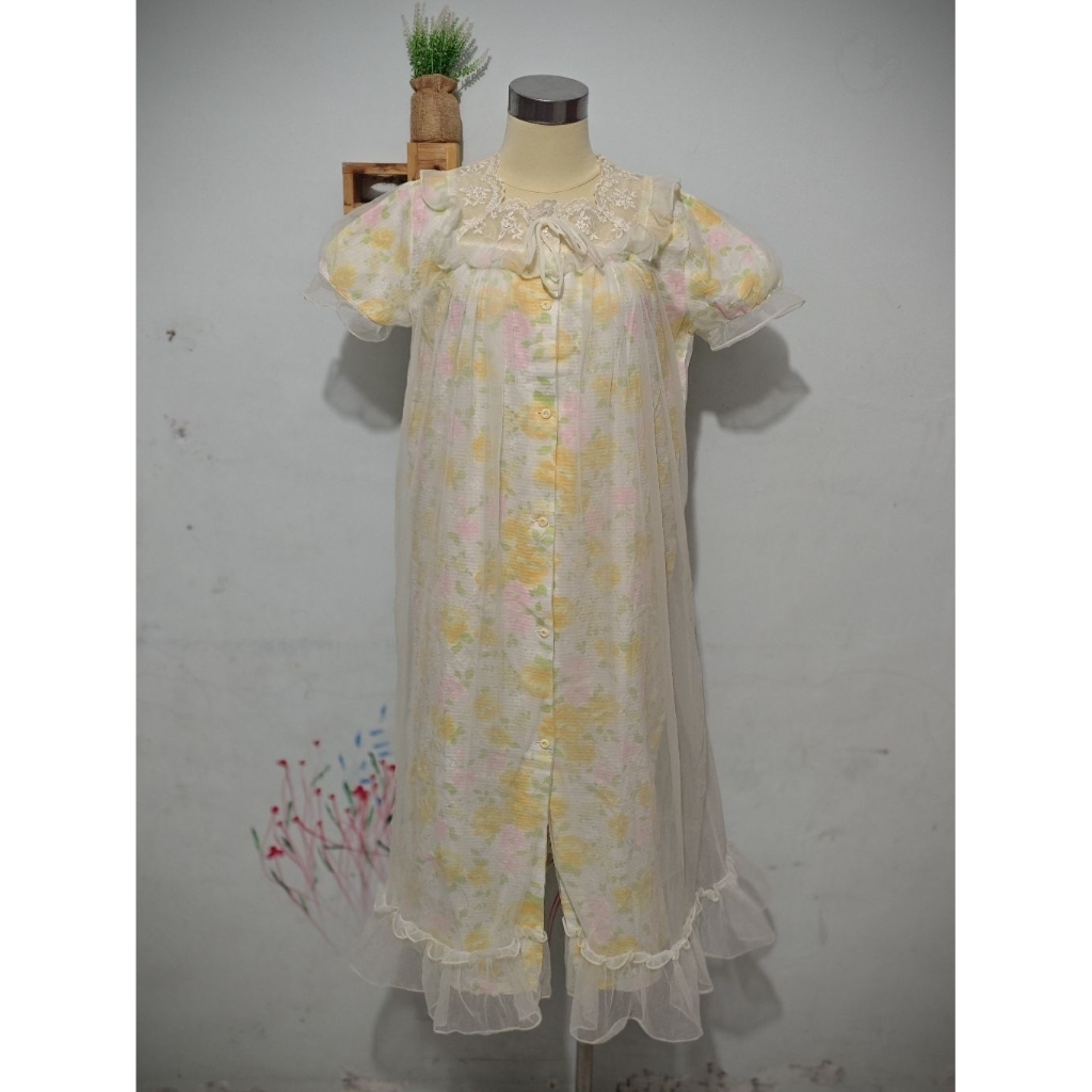 SleepDress Noni Vintage SleepGown Shabby SleepWear Noni