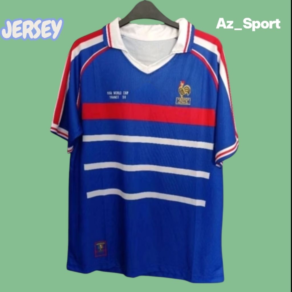 jersey retro france 1998 worldcup champion
