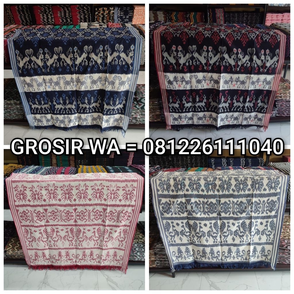 Kain Tenun Troso Kain Tenun Jepara Kain Tenun Etnik Motif Sumba Premium