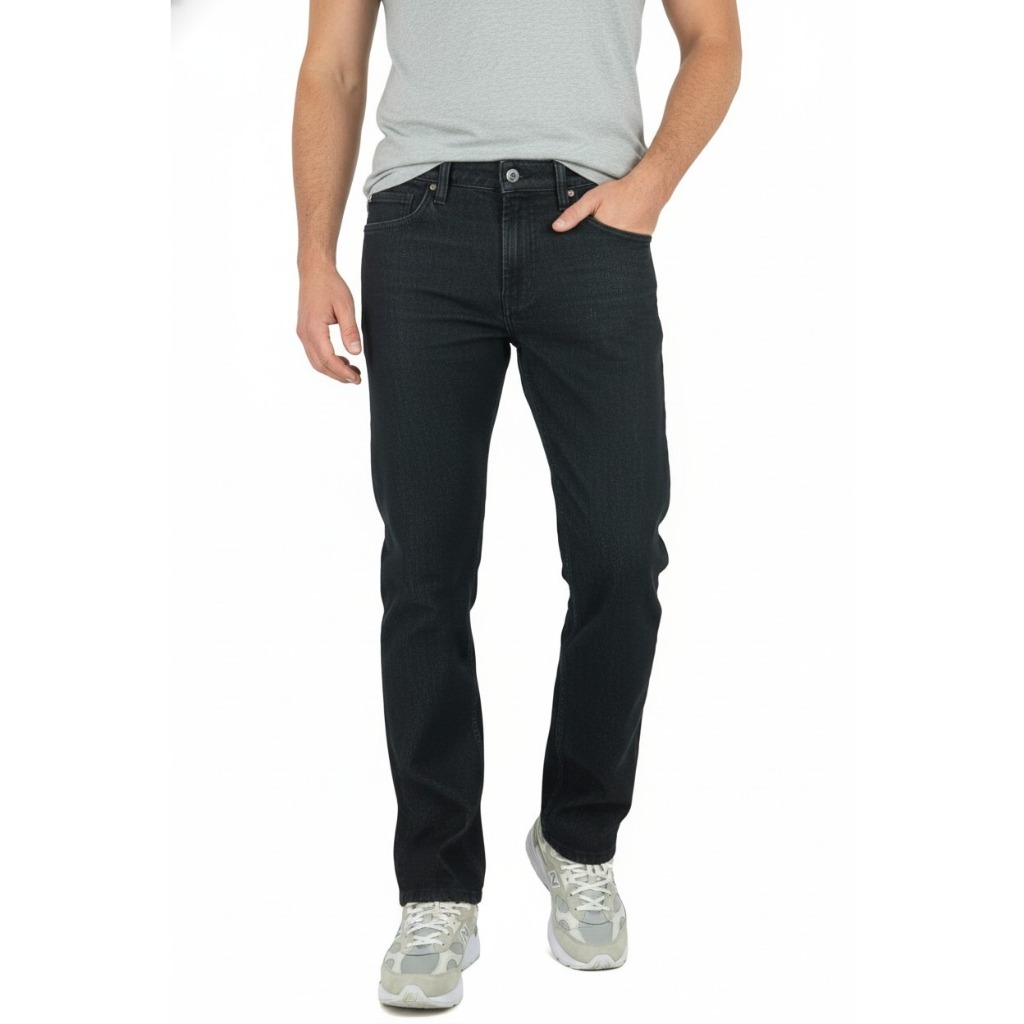 NINO.CO PALOMINO Black Stretch Denim Celana Jeans Pria Slim Fit – Urban Style Enzyme Stone Wash YKK 