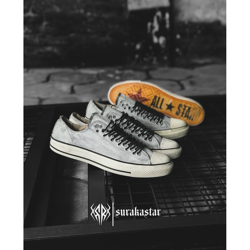 CONVERSE LOW JOHN VARVATOS MULTIEYELET PAINTED