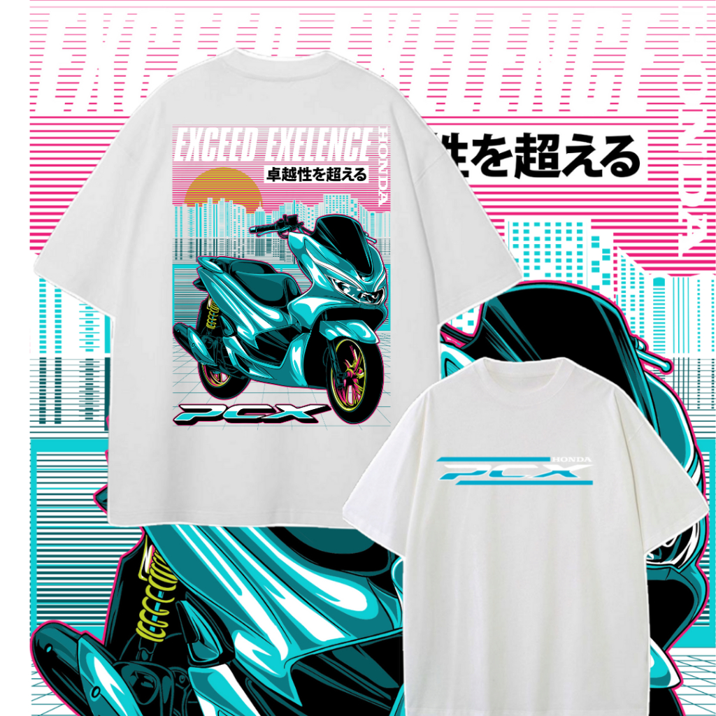 Tshirt Motor Honda PCX 160 – Kaos Distro Rider Touring Unisex Bikers