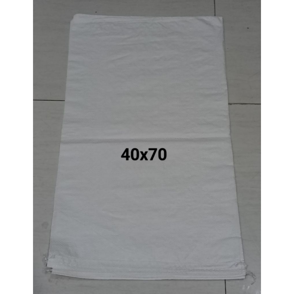 Karung beras 20 kg (40x70) putih susu isi 50 lembar