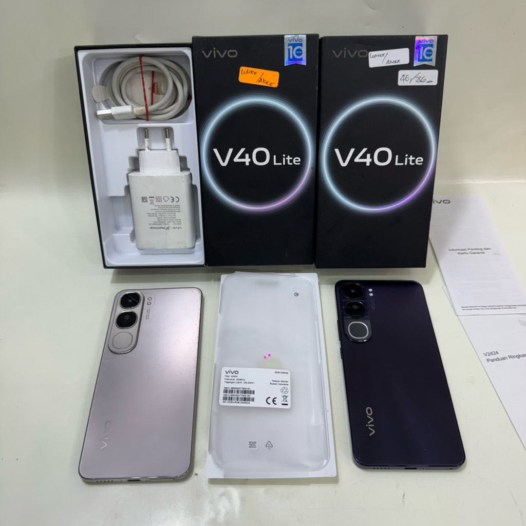 Vivo V40 Lite 4G 8/256gb Fullset Second Garansi Resmi