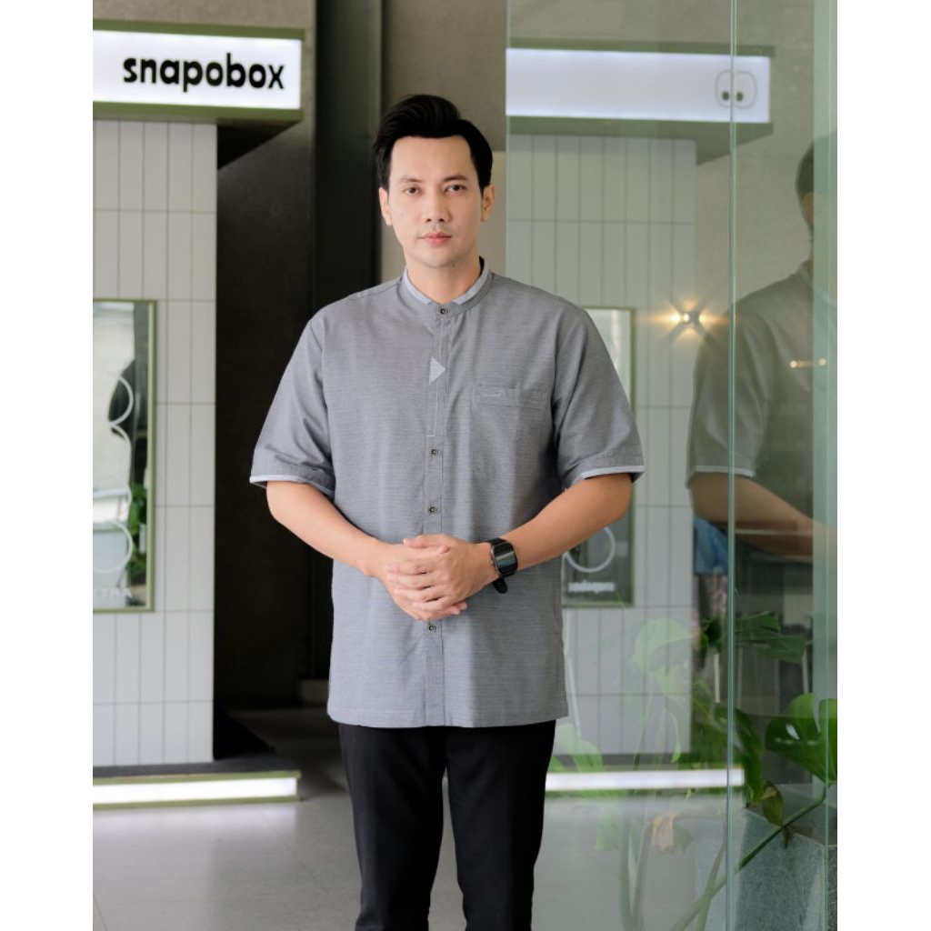 Baju Koko Dewasa Lengan Pendek Ilnaaf Katun Casanova