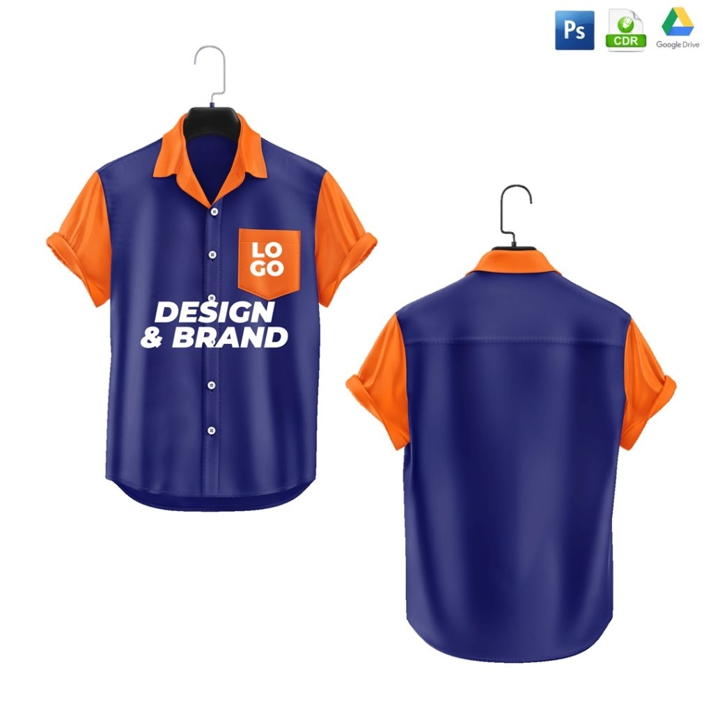 Mockup Kemeja Hawaiian PSD & CDR