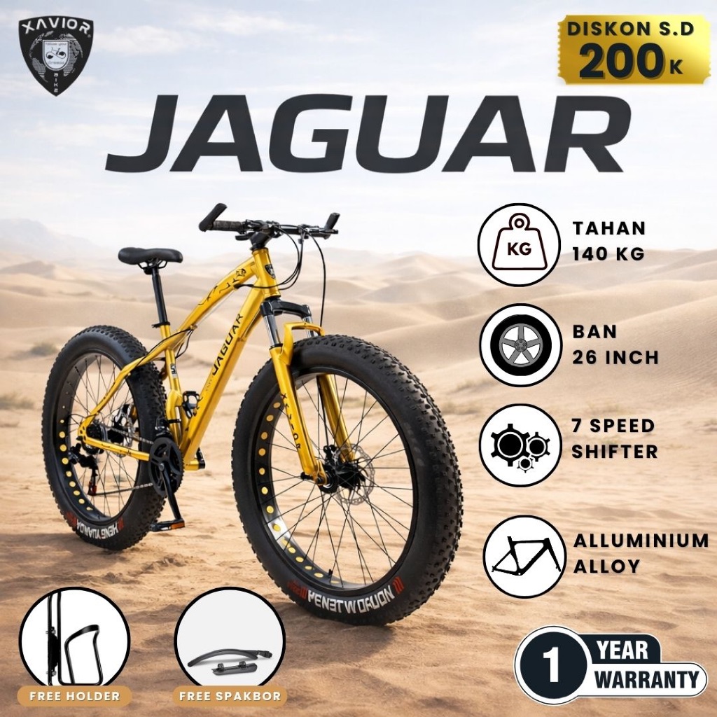 Sepeda Gunung MTB 26 Inch XAVIOR JAGUAR 21 Speed