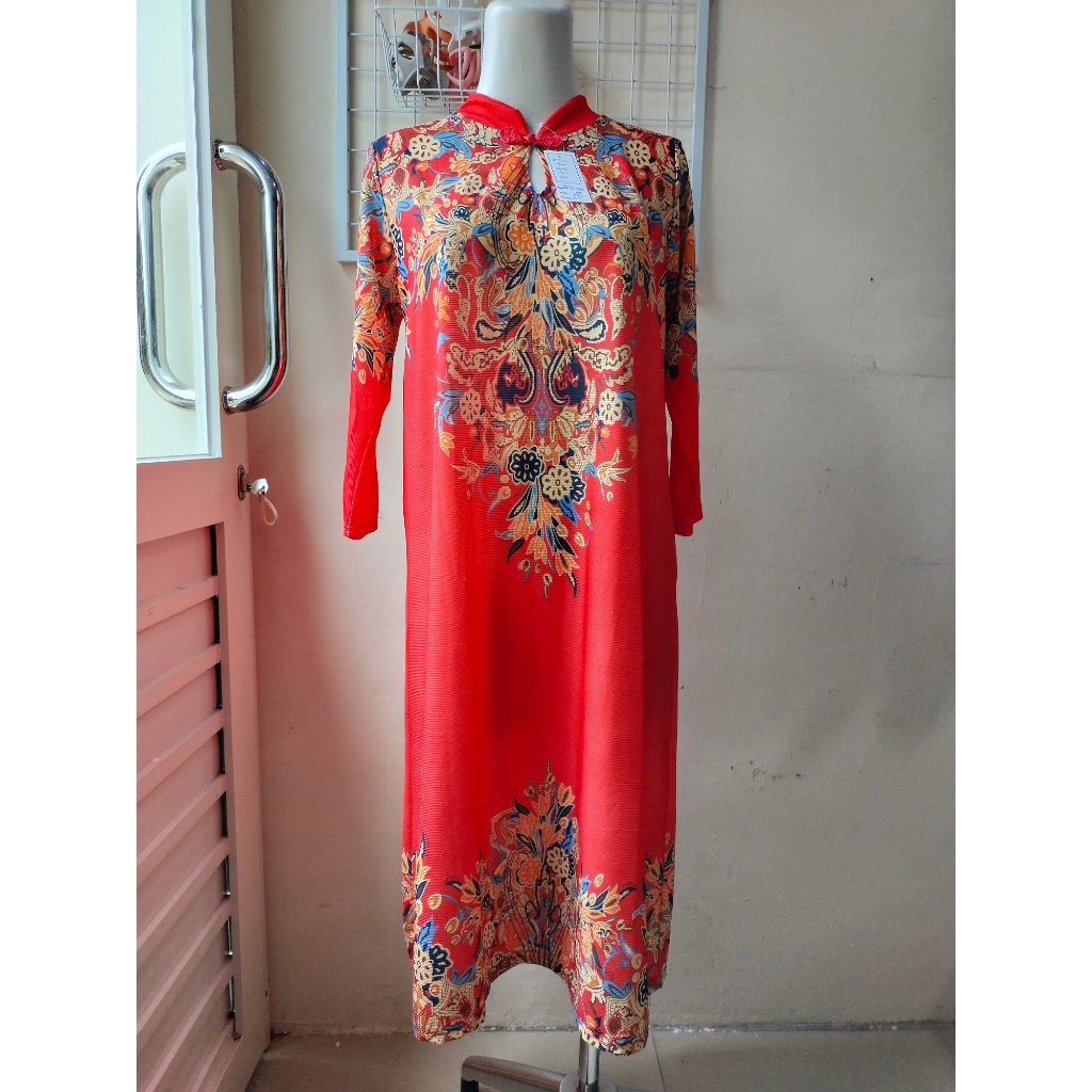 Long Dress model Cheongsam-Cheongsam Dress-Dress lengan panjang
