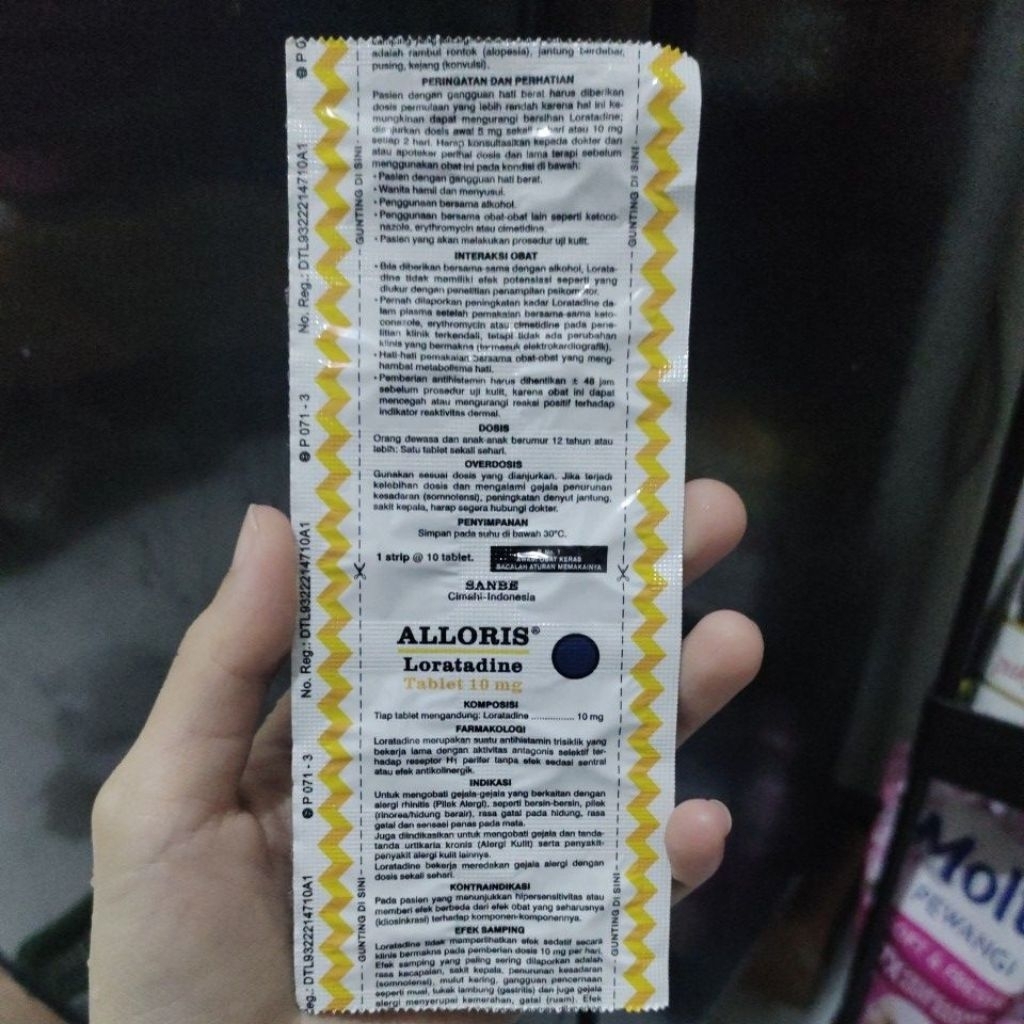 Alloris loratadine 10mg tab