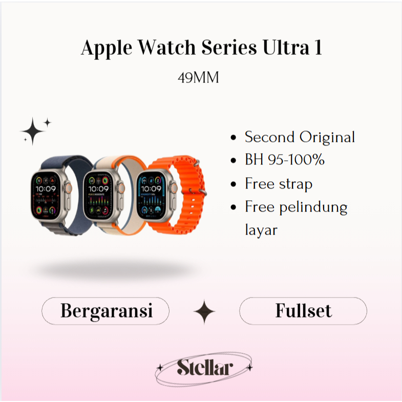 Apple Watch/iWatch Series Ultra 1 49MM with Ocean Band Second 100% Original