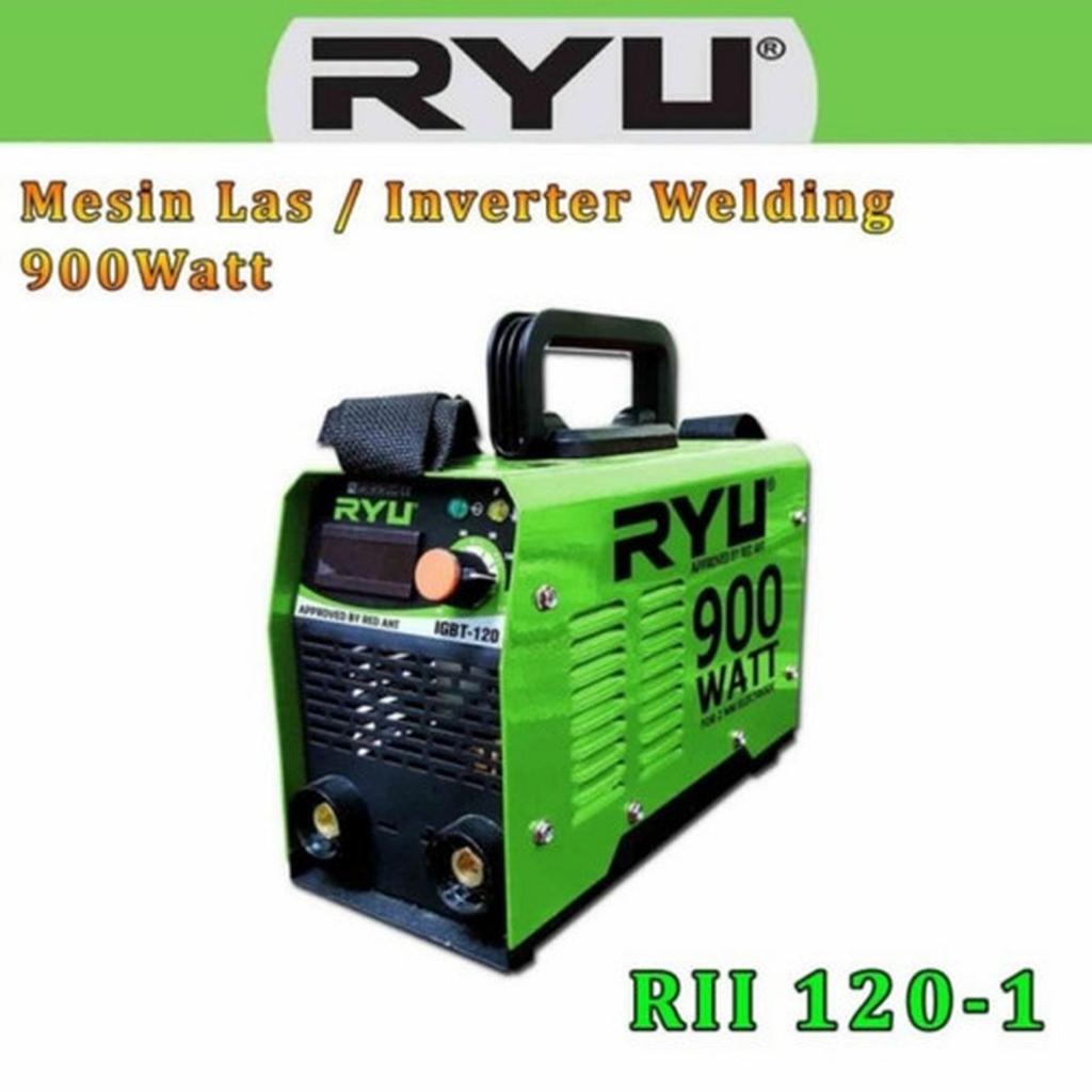Mesin Trafo Las RYU Inverter IGBT RII 900W / Mesin Las RYU 900 Watt RII120-1 Trafo Las Inverter RYU