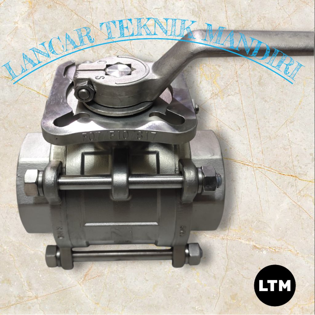 ball valve socket weld stainless steel 2,5 inch mounting pad