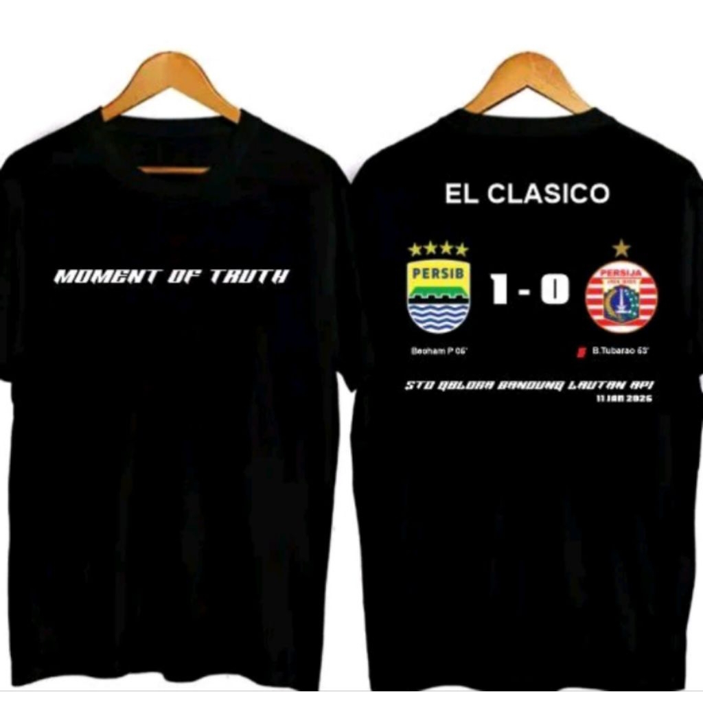 Kaos T-shirt EL CLASICO PERSIB VS PERSIJA Kaos Distro Unisex