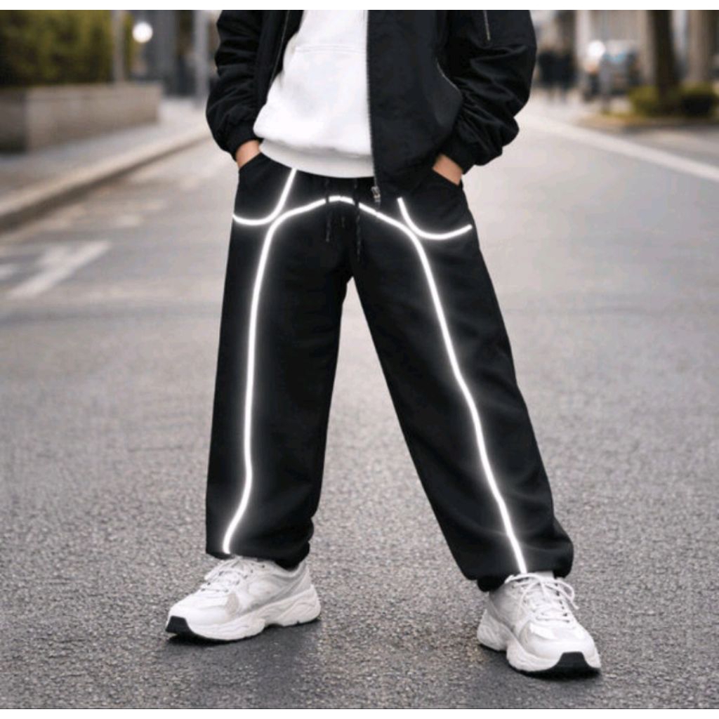 celana baggy anak Reflektif motif macan celan baggy anak laki-laki perempuan