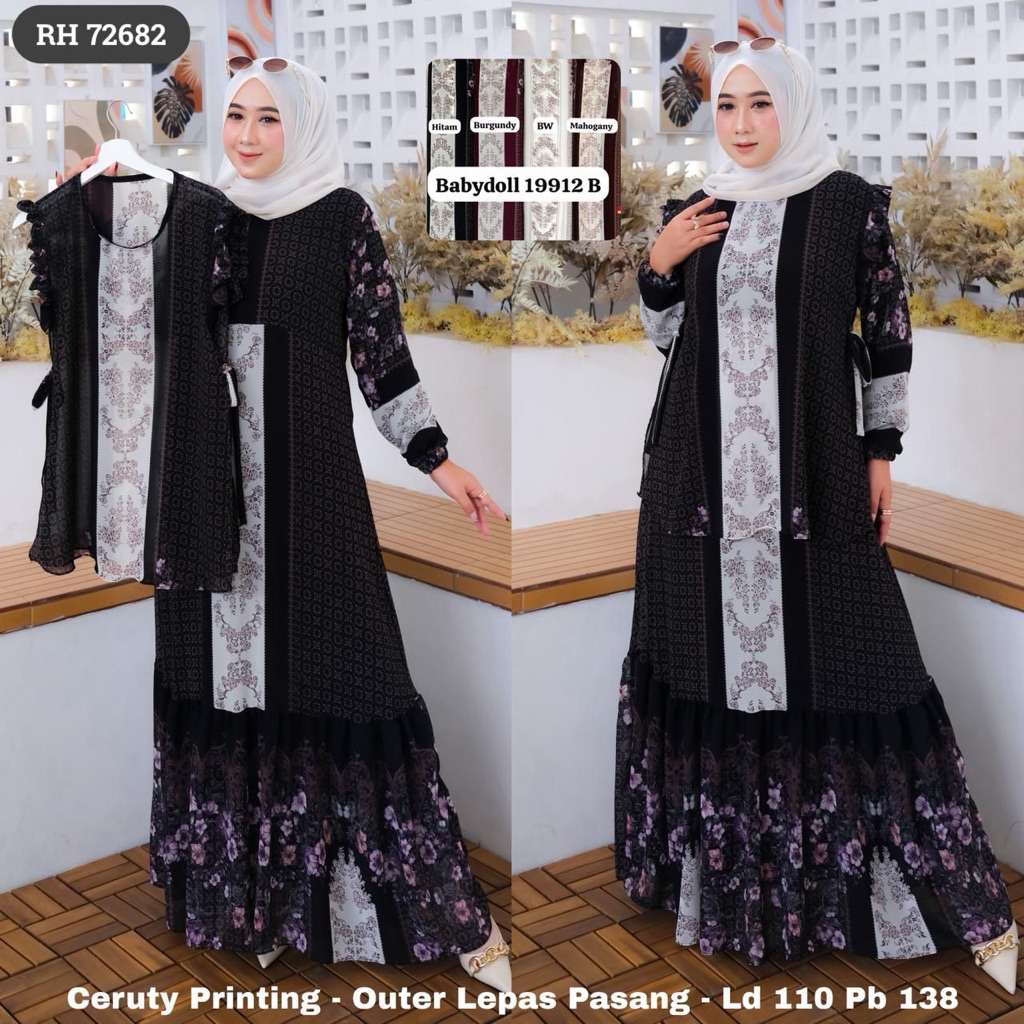 gamis ceruti outer lepas