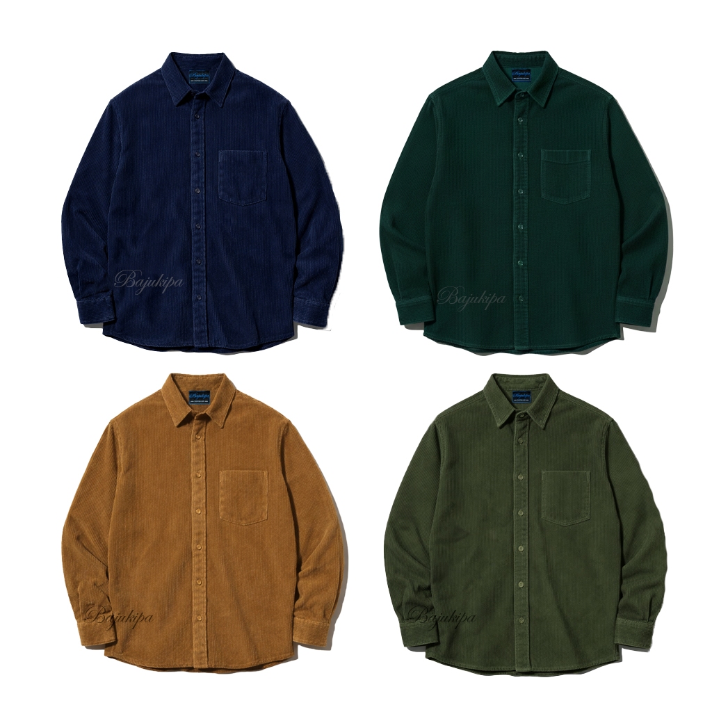 Kemeja Corduroy Longsleeve Big Size