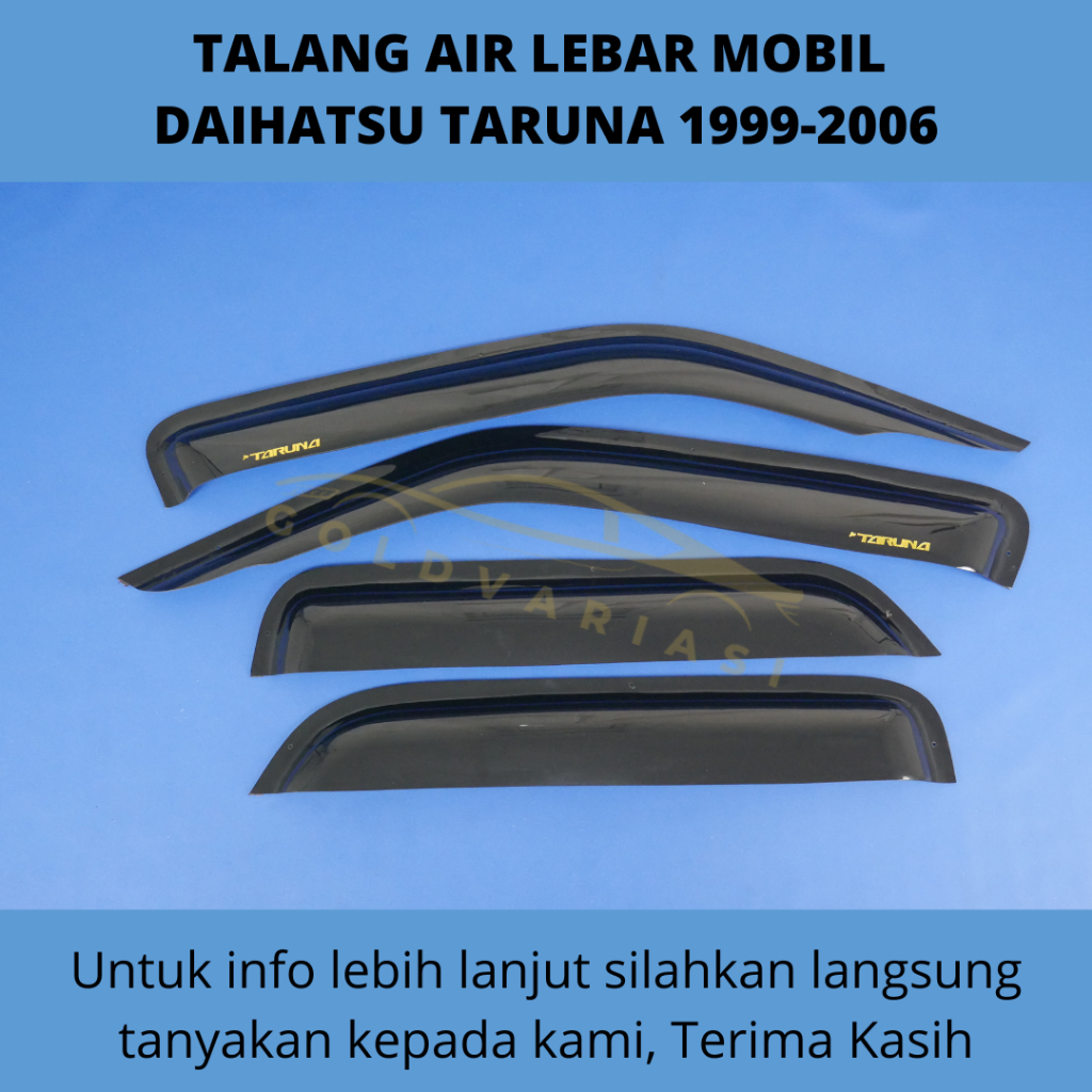 Talang Air Hitam Lebar Mobil Daihatsu Taruna 1999 2000 2001 2002 2003 2004 2005 2006 Lebar