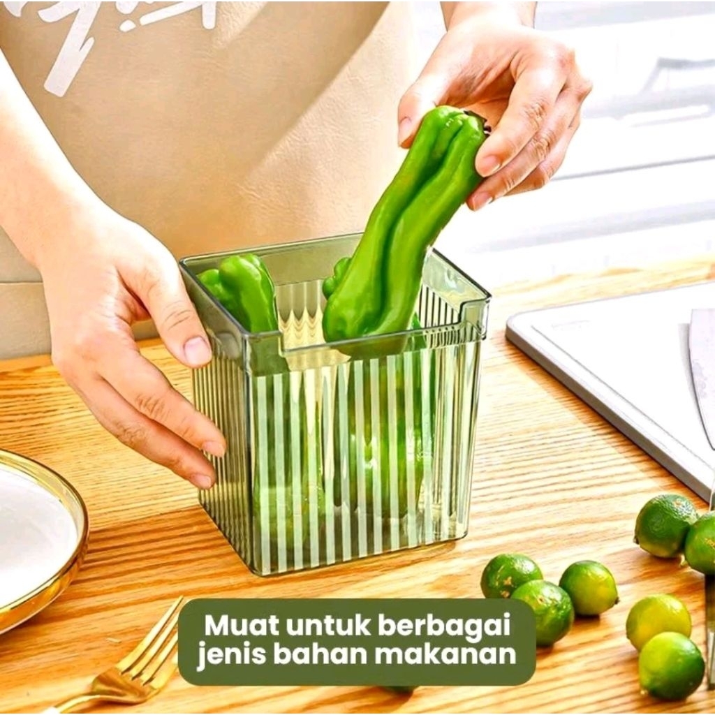 RAK BOX AKRILIK KULKAS SATUAN / WADAH KULKAS AESTHETIC / BOX PENYIMPANAN BAHAN MAKANAN AESTHETIC