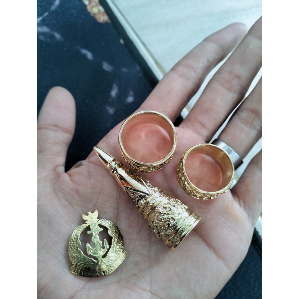 full set ornamen tongkat komando TNI Al