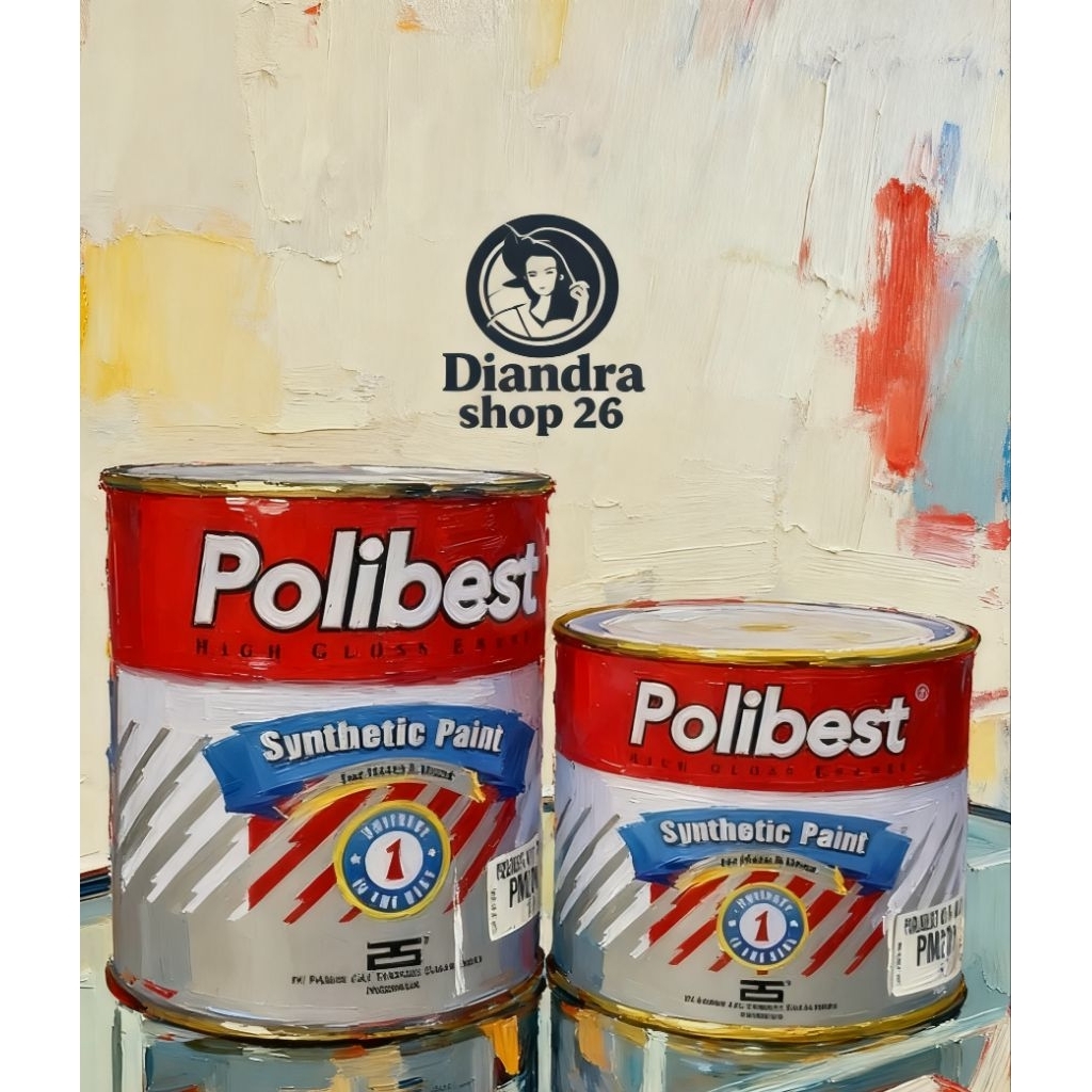 Polibest syntetic cat besi kayu High Gloss
