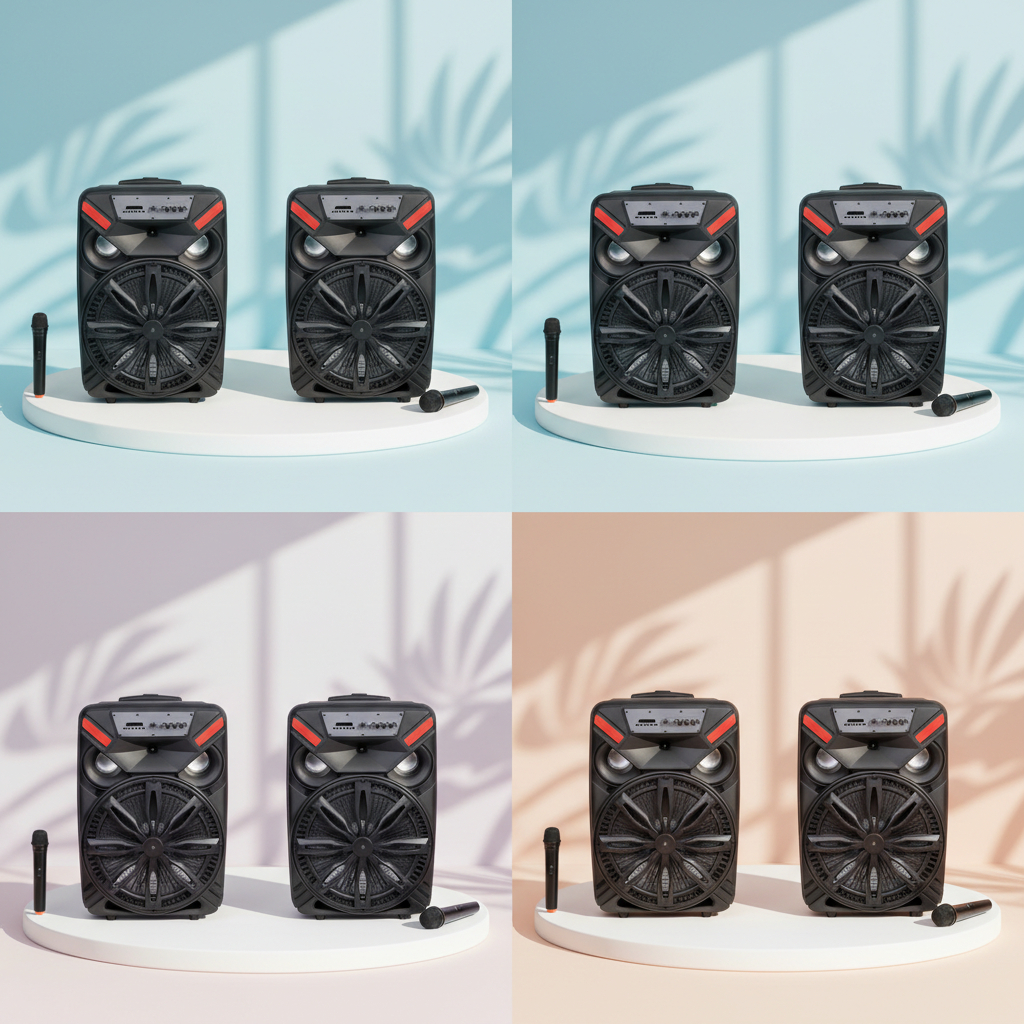 Sepaker trolley  Portable Bluetooth 12 Inch NIko AIbot 80 Watt Sudah Ada Mic