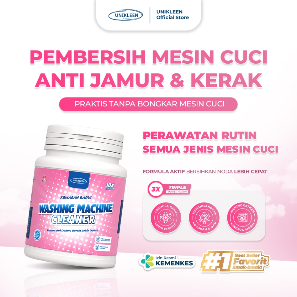 UNIKLEEN Pembersih Mesin Cuci Antibakteri Washing Machine Cleaner/pembersih mesin cuci/pembersih mes