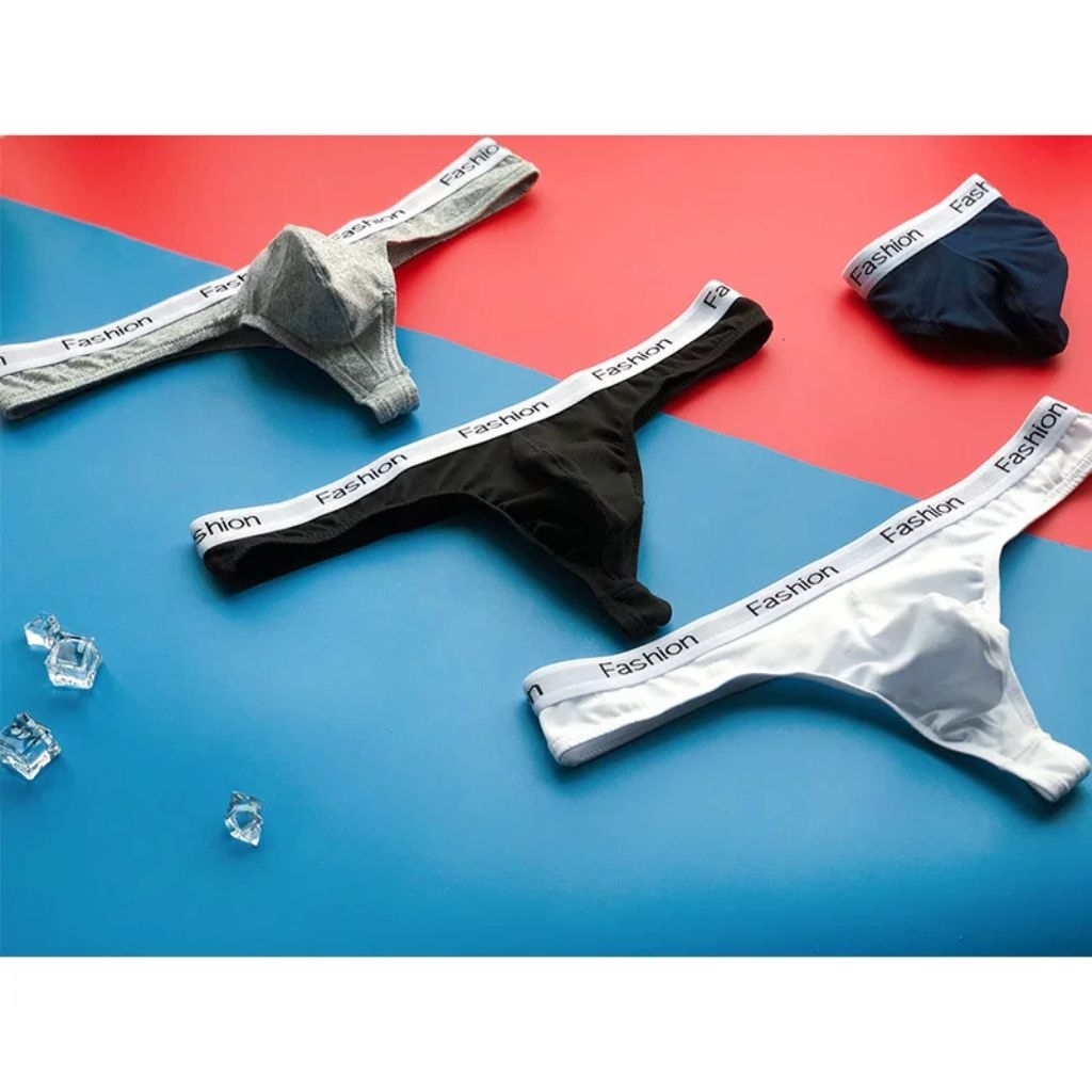 U 155 Gstring pria cowok fashion spandex viscose