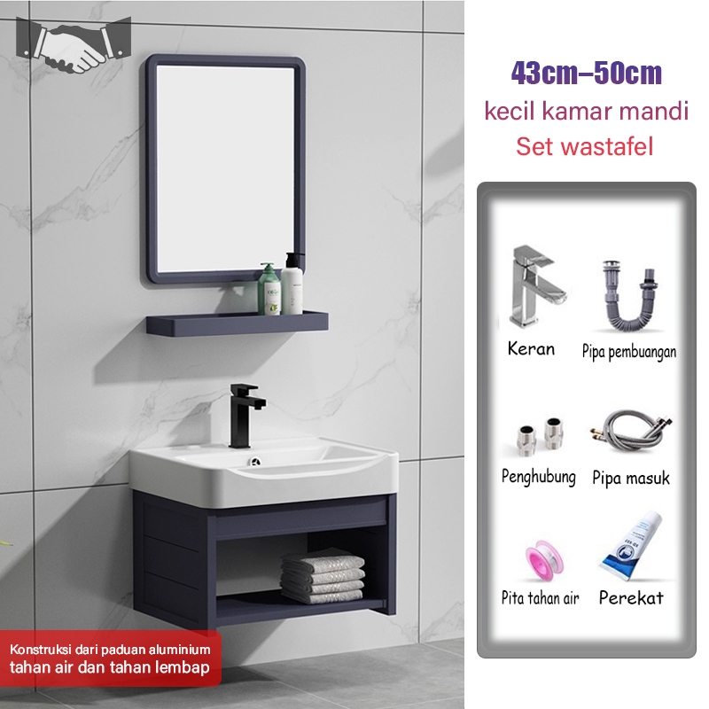 43cm-50cm washtafel kamar mandi set lemari kamar mandi wastafel portable keramik kabinet wastafel ka