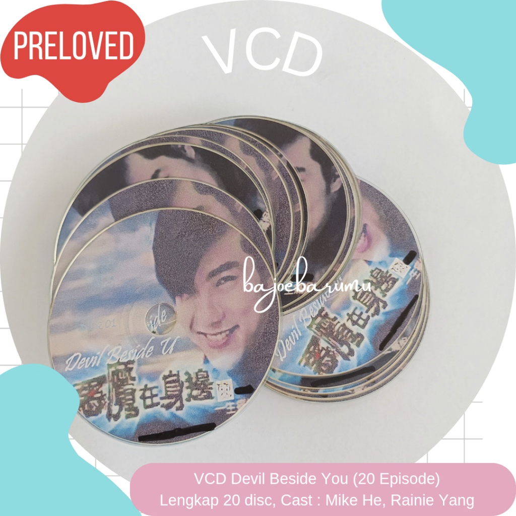 VCD Devil Beside You Serian Serial Chinese Cina China Mandarin Preloved Lawas Jadul Bekas Langka
