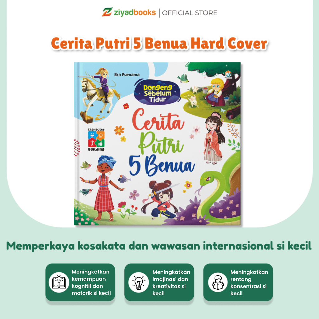 Dongeng Sebelum Tidur - Cerita Putri 5 Benua Hard Cover | Buku Dongeng Anak