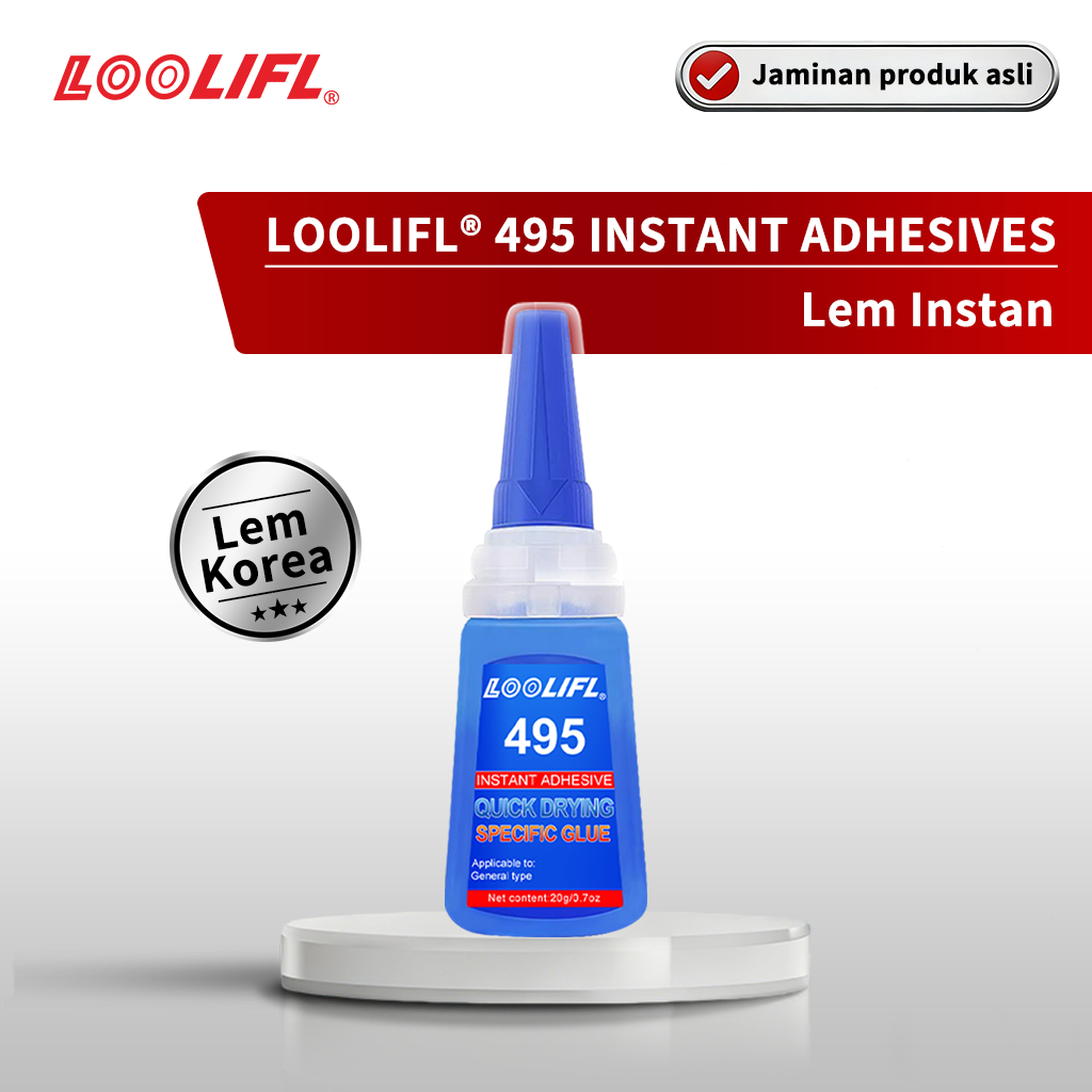 LOOLIFL 495 Lem Super Serbaguna Lem Serbaguna Kuat Lem Korea Super Kuat Lem Iblis Lem Cair Serbaguna