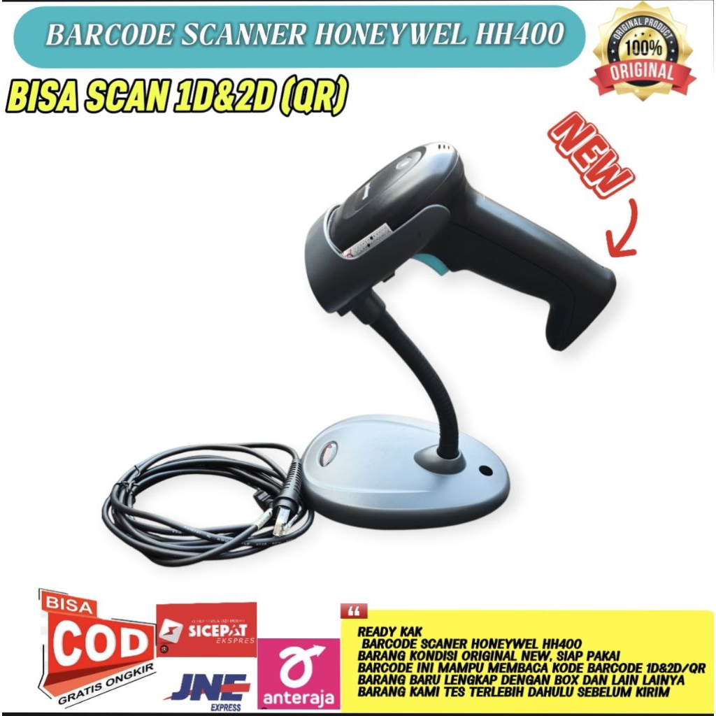 barcode scanner honeywell HH400 bekas berkualitas