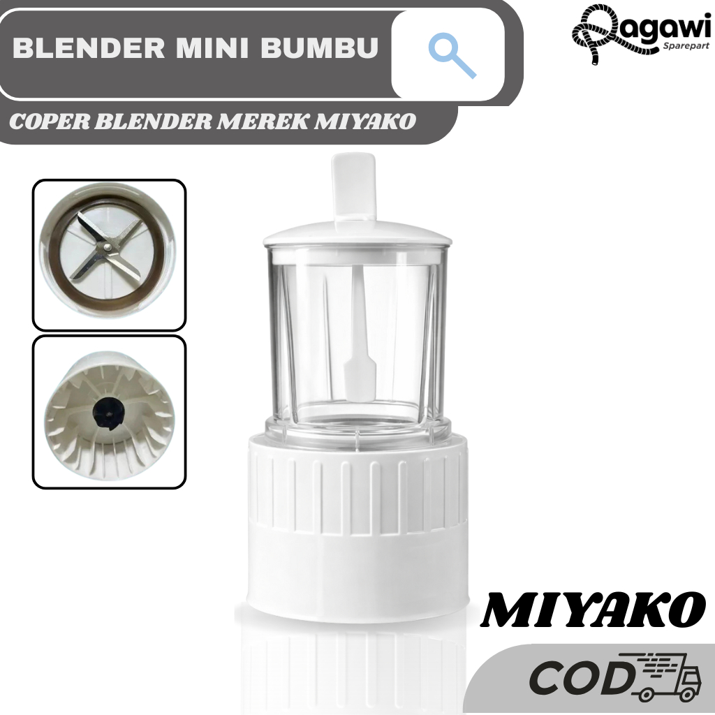 Blender Mini Bumbu Miyako PL 101Penggiling Bumbu & Kopi Serbaguna / Blender Mini Alat Dapur Cepat Ha