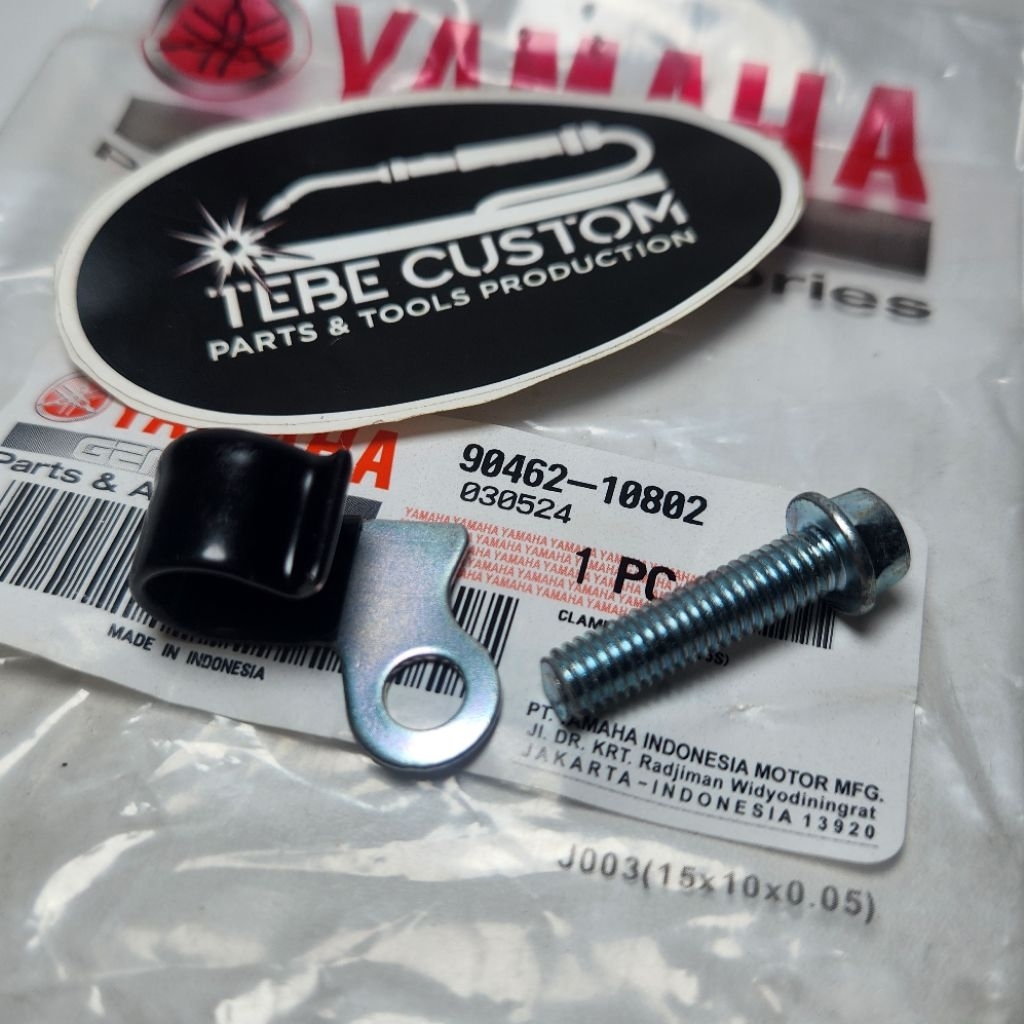 Kelm Kleman Selang Pembuangan Bensin Karburator Mio Sporty Mio Smile Mio Soul Fino Karbu 90462-10802