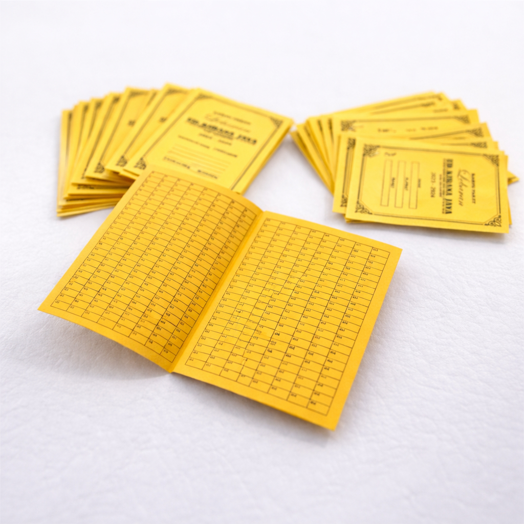 Kartu Iuran | Kartu Paket Lebaran Free Dsain NotaKuAja Full Color isi 100 Lembar