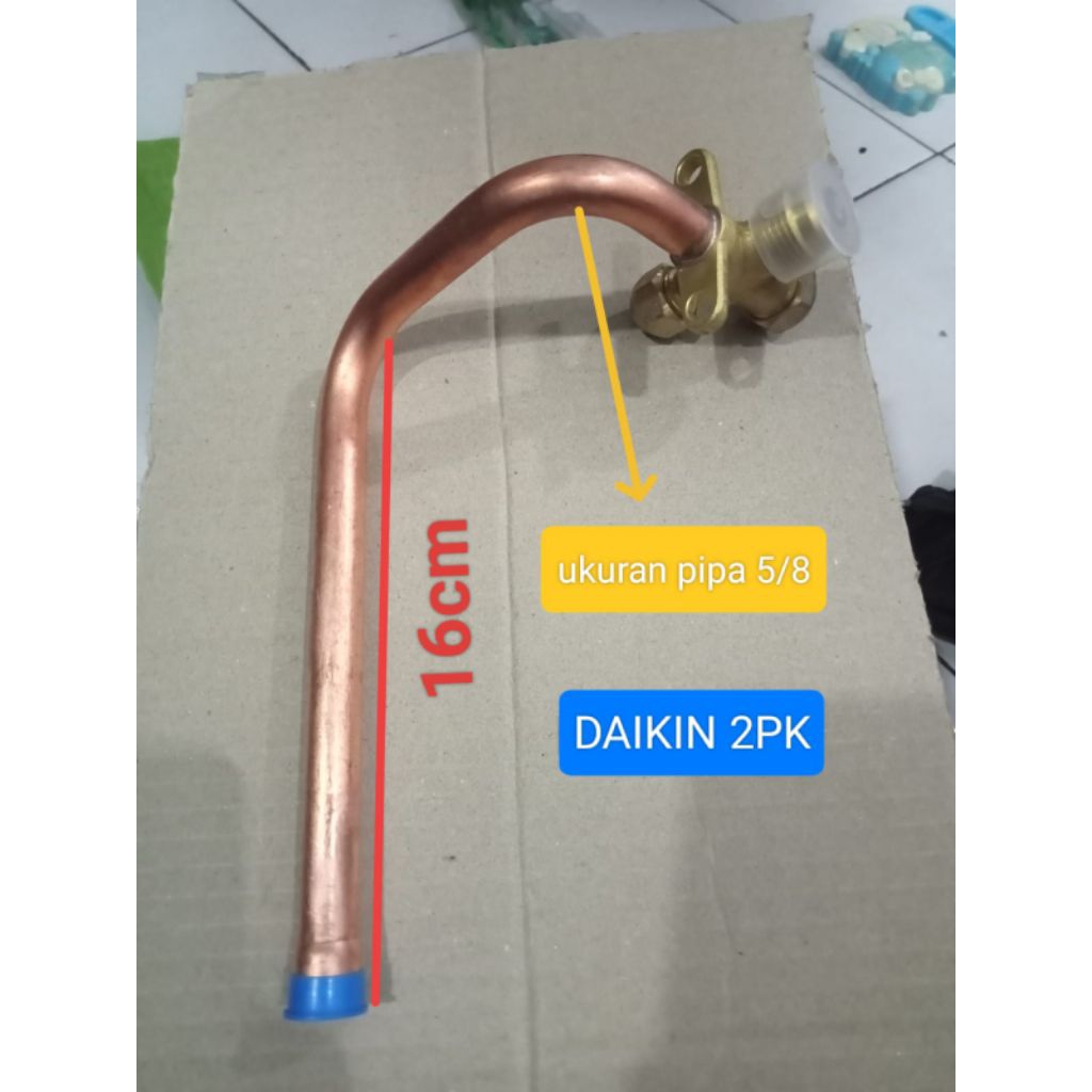 KRAN OUTDOOR AC KRAN VALVE PENGISIAN FREON AC DAIKIN 2PK ORIGINAL