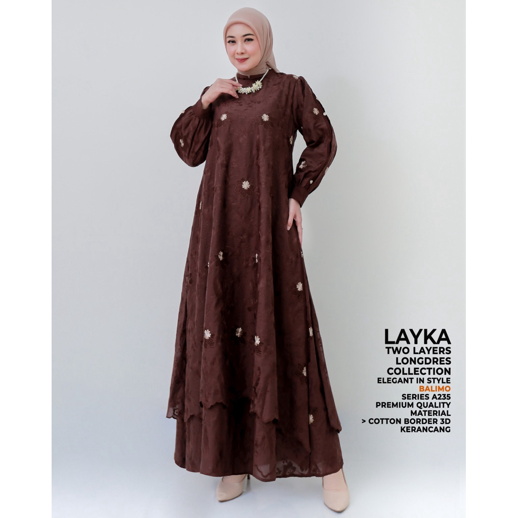 gamis balimo katbol super premium sangat mewah dan elegant