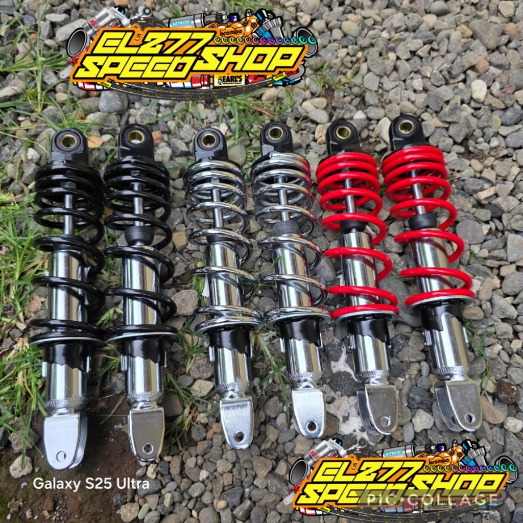 SHOCKBREAKER SEKOK SHOCK BELAKANG AEROX 155 NOUVO UKURAN 280MM TOPUP KRUM CHROME UKURAN 280 MM MATIC