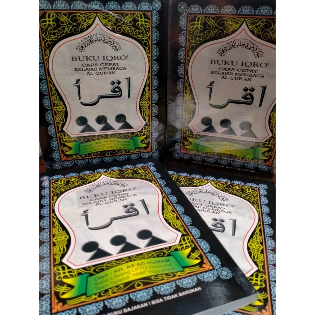 Buku Iqro 1-6 /Ukuran A5/ Cara Cepat Belajar Membaca Alqur'an