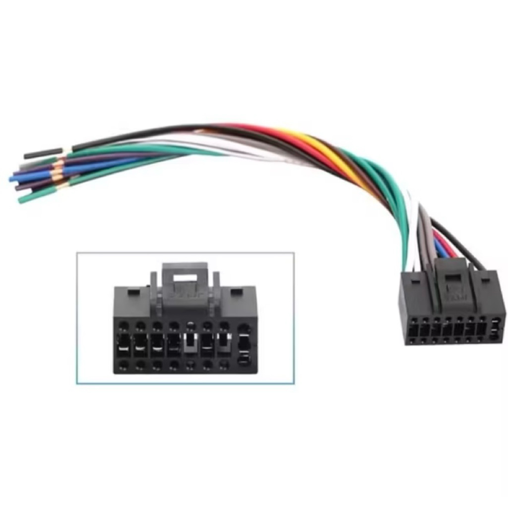 Soket Head Unit JVC Kenwood 16 Pin Mobil