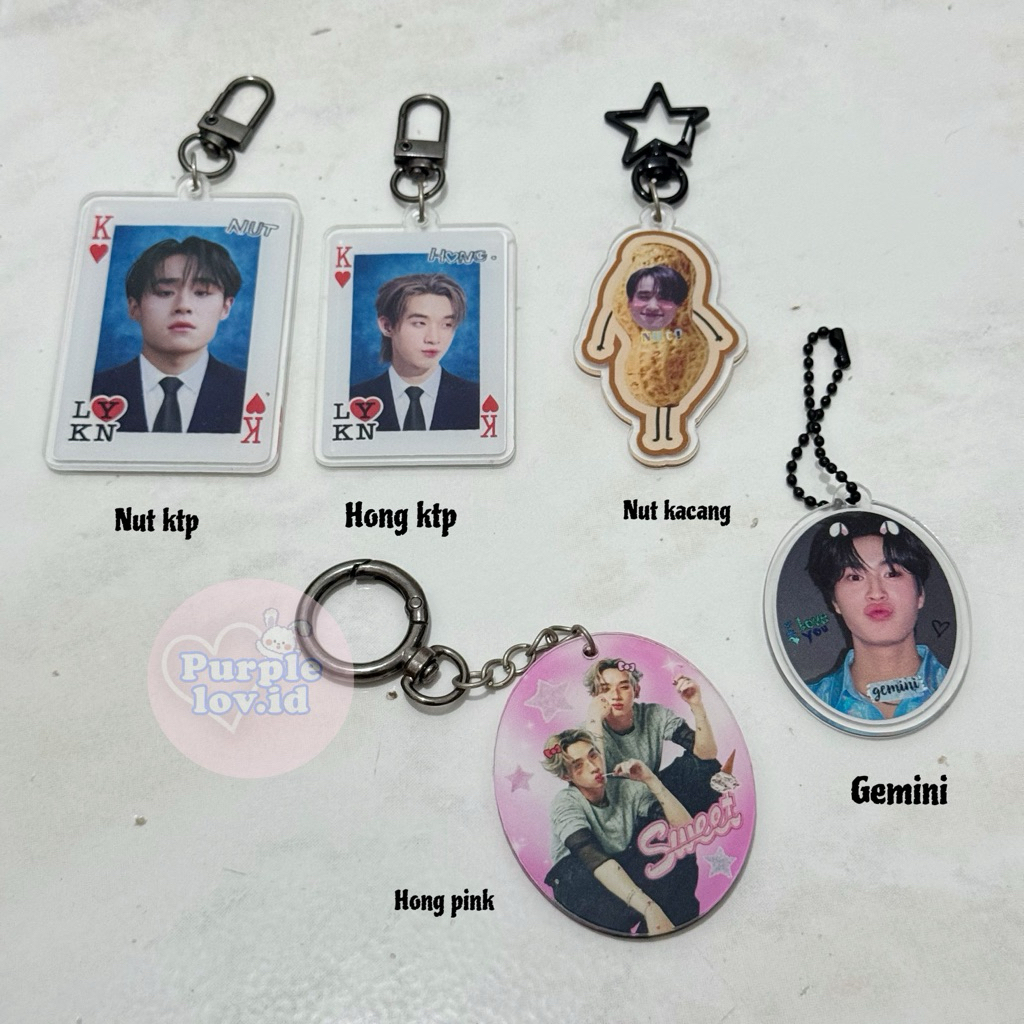 ready stock keychain akrilik gmmtv lykn lykyou geminifourth thaientu dollkey gmmtv williamest nuthon