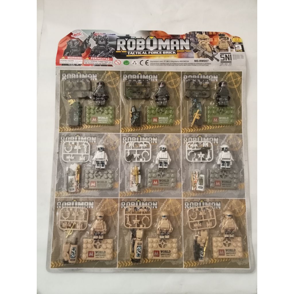 mainan anak roboman  tactical RM007