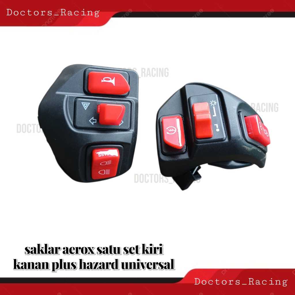 Saklar Set Aerox Plus Hazard Set Kiri Kanan Saklar Aerox Hazard Vietnam Universal Engine Plus Hazard