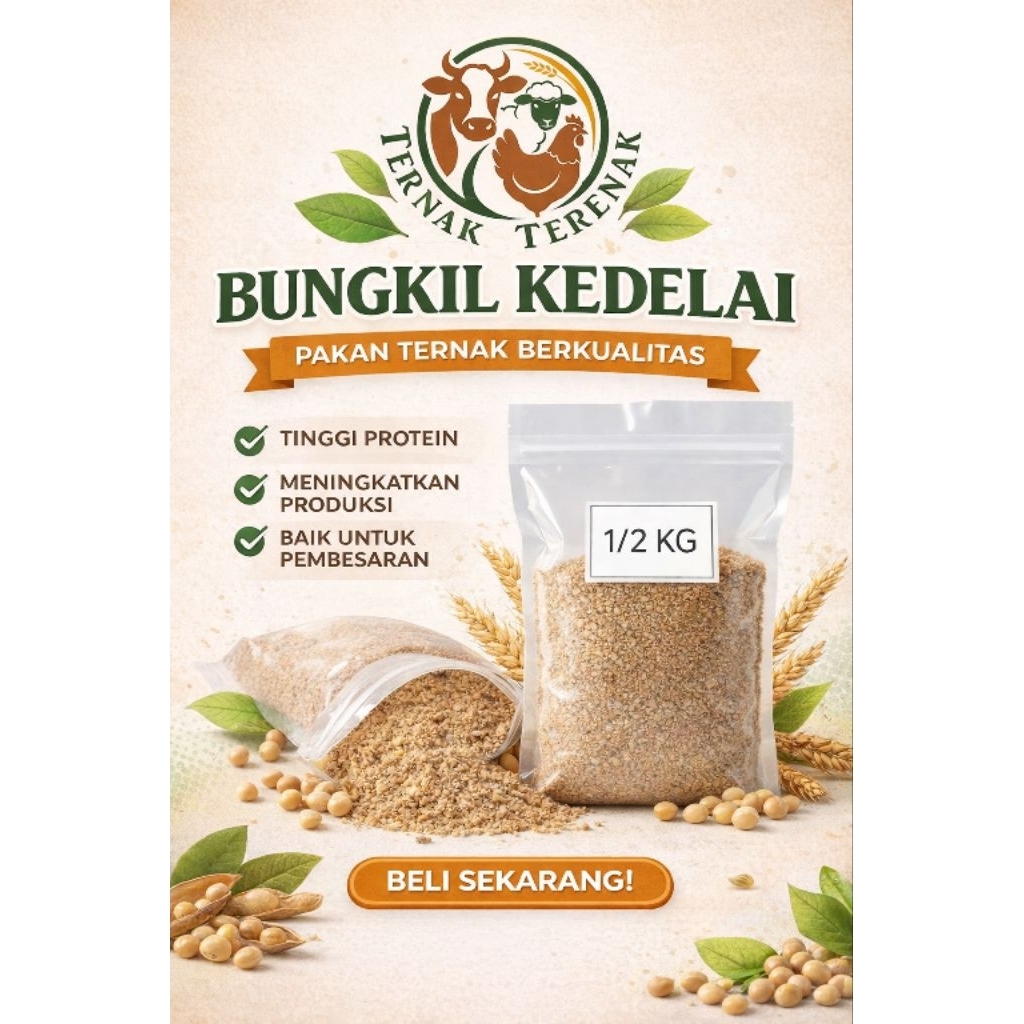 sbm bungkil kedelai kualitas premium -500g