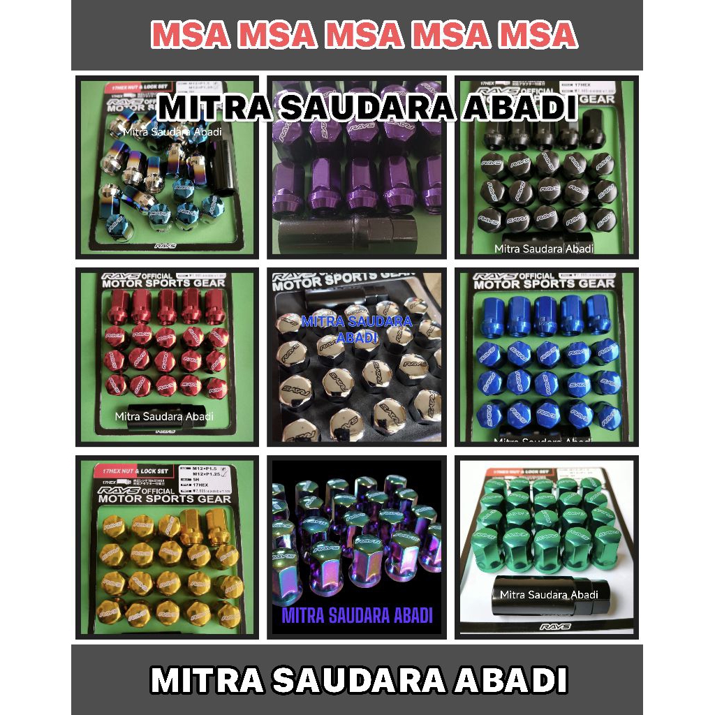 Mur roda mobil mur baut racing rays official