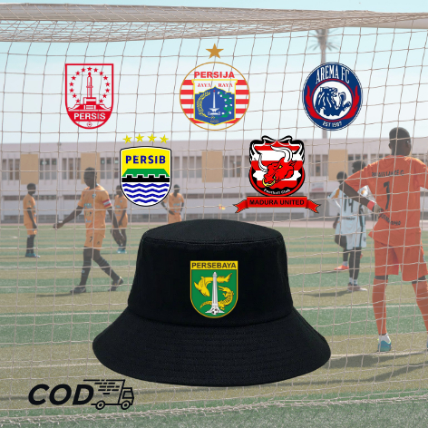 *COD* - TOPI BUCKET - TOPI LOGO BOLA - BUCKET LOGO BOLA - TOPI PERSEBAYA