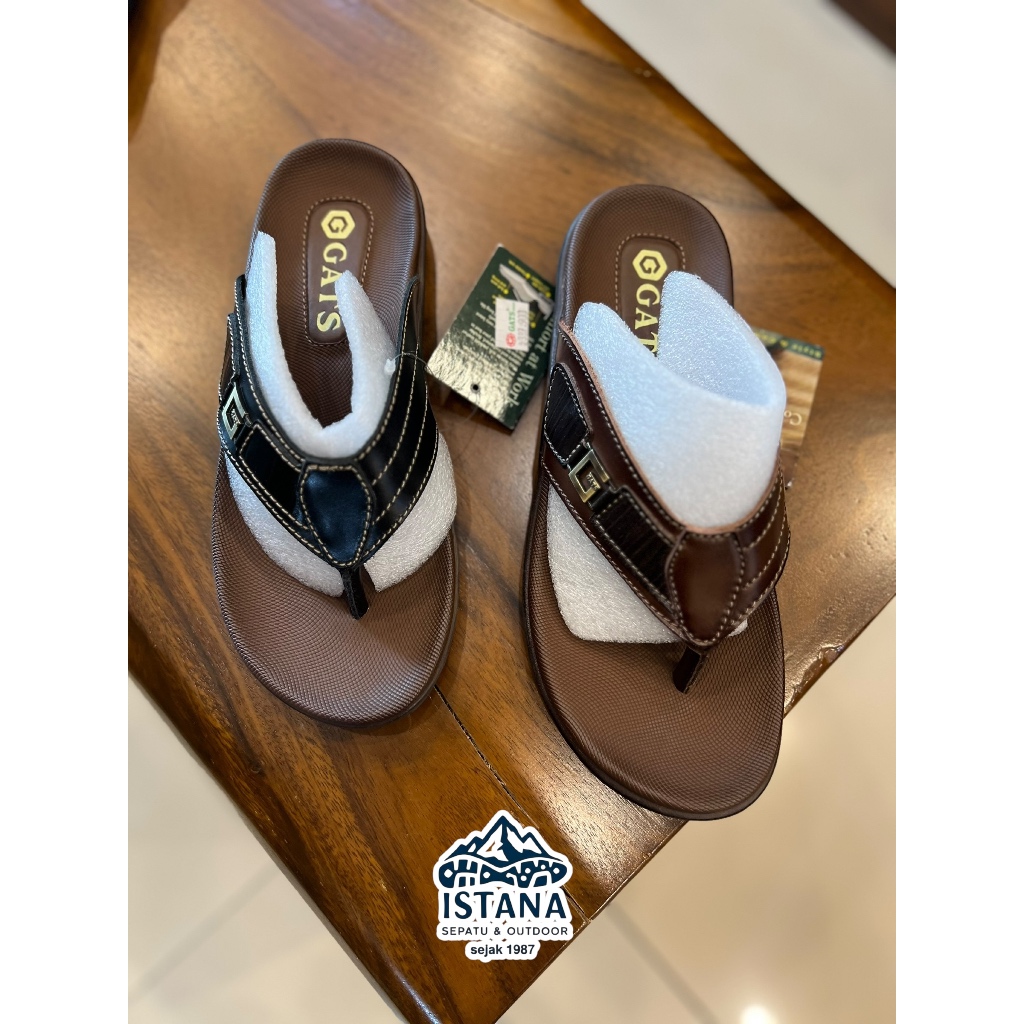 Sandal Jepit Kulit GATS LG 111 Asli - Sandal Jepit Asli Kulit Gats LG111 - Sandal Kulit Pria