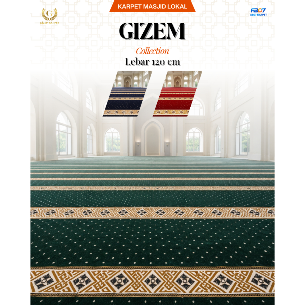 Karpet Masjid | Gizem | Kwalitas Standar - Lebar 120 cm