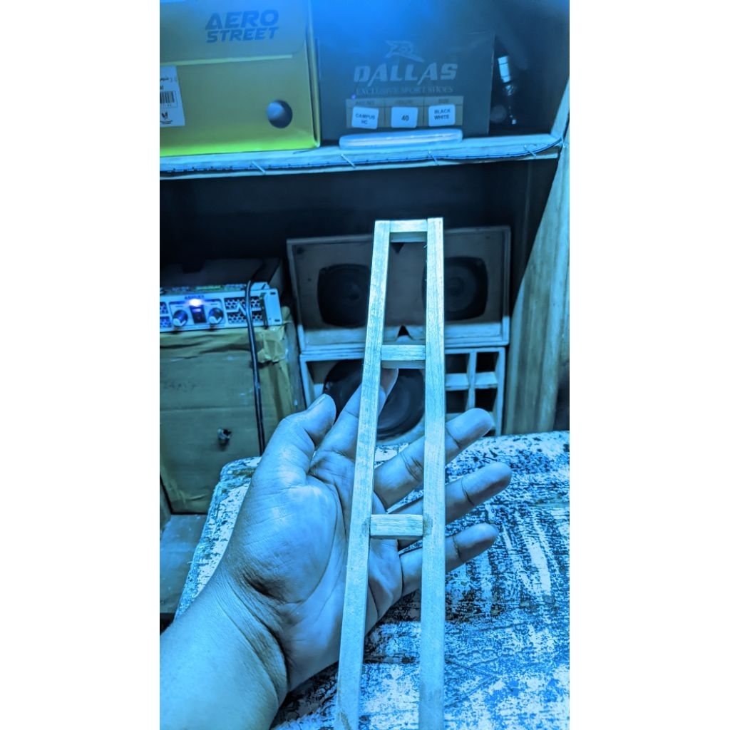 sasis kayu miniatur truk